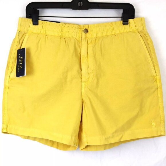 Polo Ralph Lauren Other - Polo Ralph Lauren Med Classic Fit 5" Prepster Elastic Waist Chino Shorts Canary